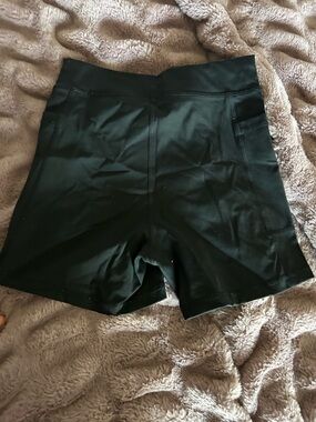 aerie Black High-Rise Bike Shorts